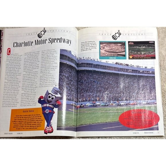 Beckett Racing Magazine 1994 October Issue #2 Ernie Irvin Nascar Charlotte - Picture 5 of 7